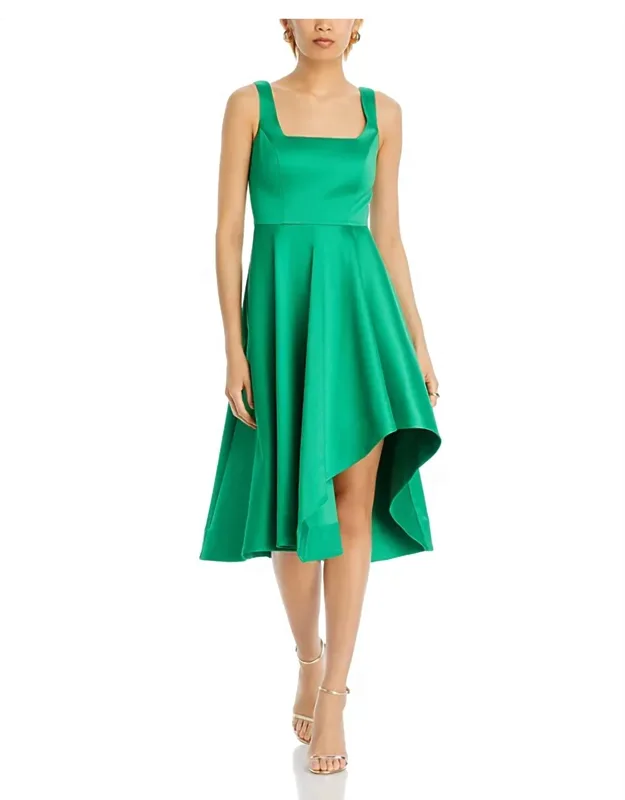 Asymmetric Fit And Flare Dress