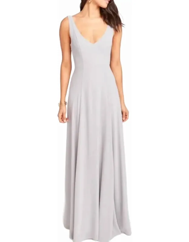Jenn Maxi Dress With A-line Skirt And Detachable Sash