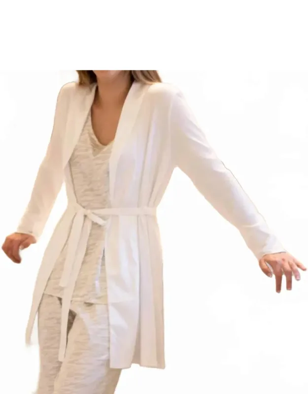Classic Slumber Robe With Satin Trim