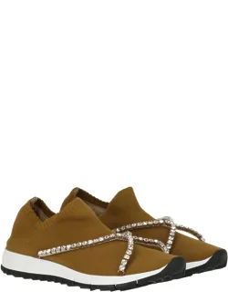 Verona Knit Sneaker With Gold And Crystal Honey Knit Design