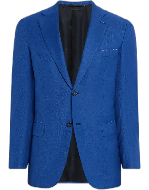Wool Tailored-fit Single-breasted Blazer