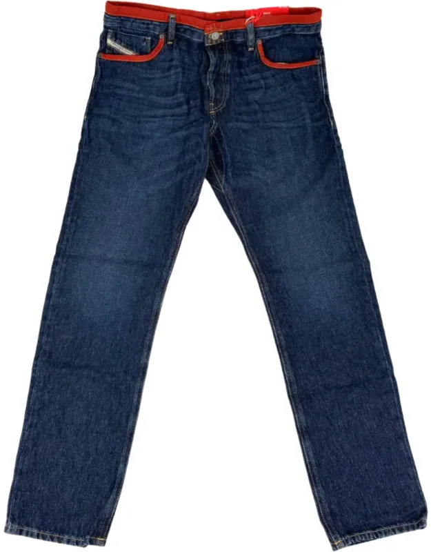 Straight Leg Denim Jeans