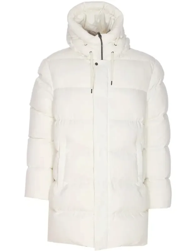 Herno Coat Frontal Zip Buttons Closure