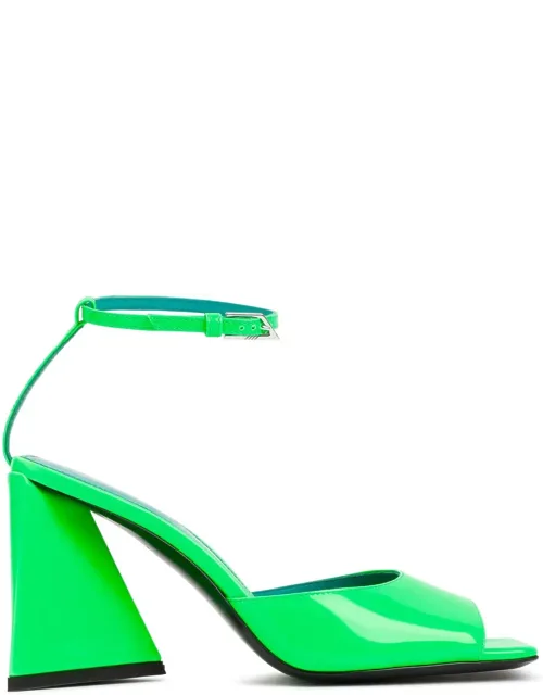 The Attico Piper Sandal With Triangular Block Heel