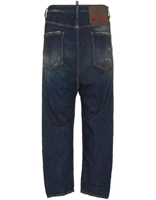 Pants 5 Pockets Concealed Fly And Button Fastening Belt Loops Logo Plaque