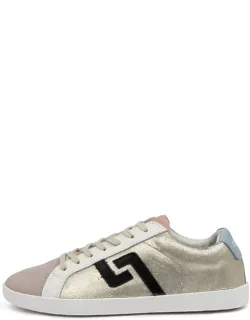 Prime Metallic Gold Leather Low Top Sneakers