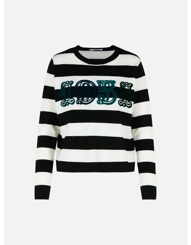 Two-tone Virgin Wool Sweater