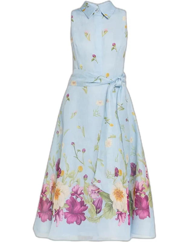 Floral-print Midi Shirtdress