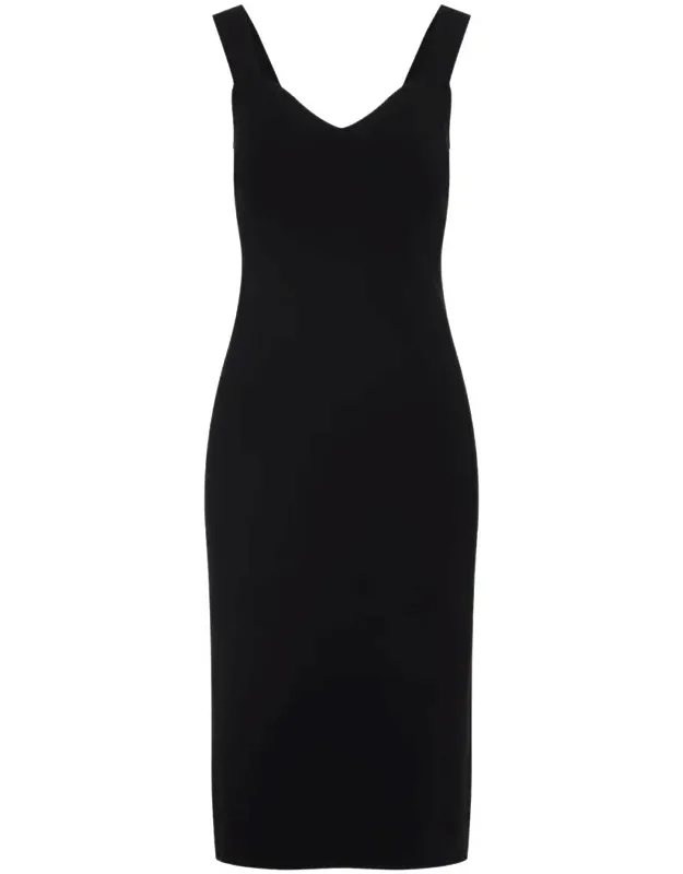 Dress With Sweetheart Neckline And Wide Shoulder Straps