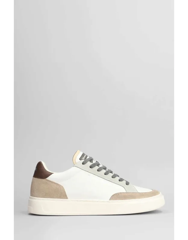 Crime London Eclipse Sneakers, Leather Round Toe