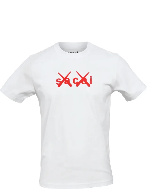 Flock Print Crewneck T-shirt