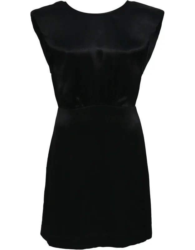 Mini Scoop Neck Backless Dress