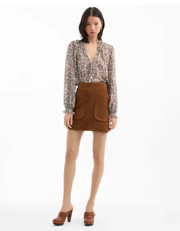 Norwood Suede Mini Skirt