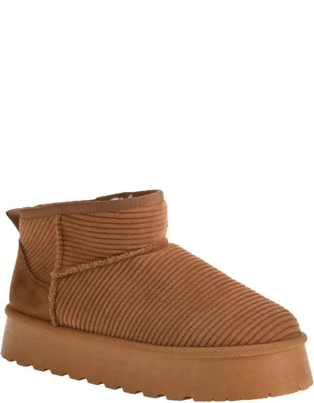Yarroh Corduroy Mini Boot