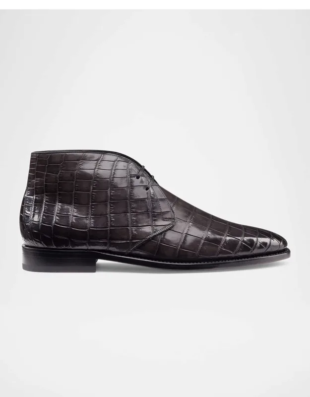 Crocodile Leather Chukka Boots