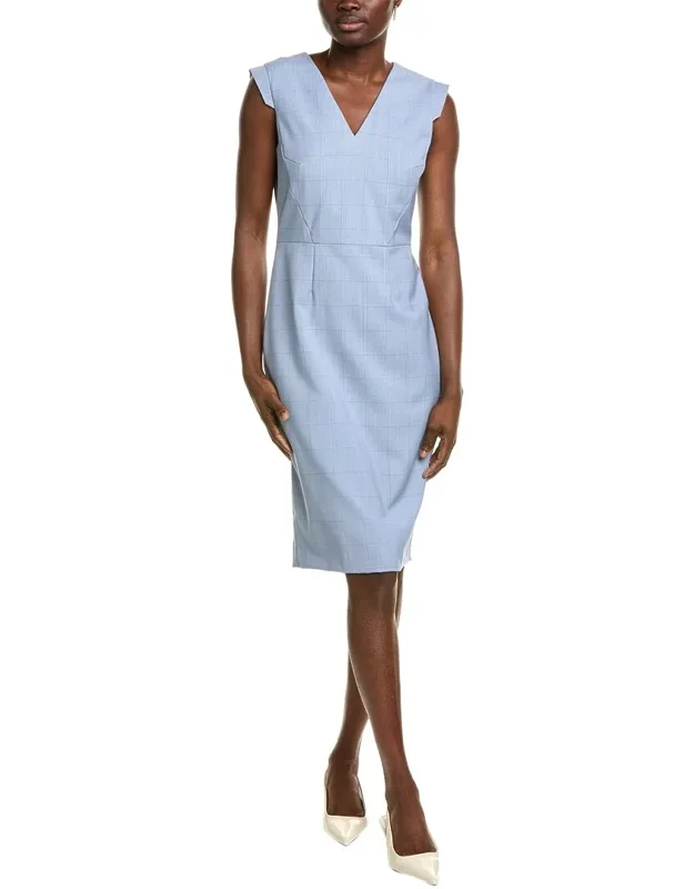 Docia Wool Sheath Dress - Luxurious Virgin Wool, Elegant Silhouette
