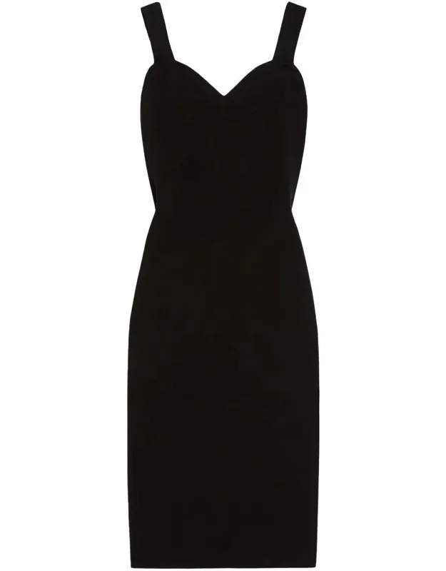 Viscose Sheath Midi Dress