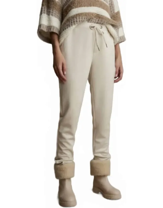 Trousers Suedine Bonded