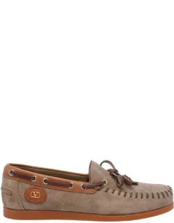 Flat Shoes, Round Toe, Suede Upper
