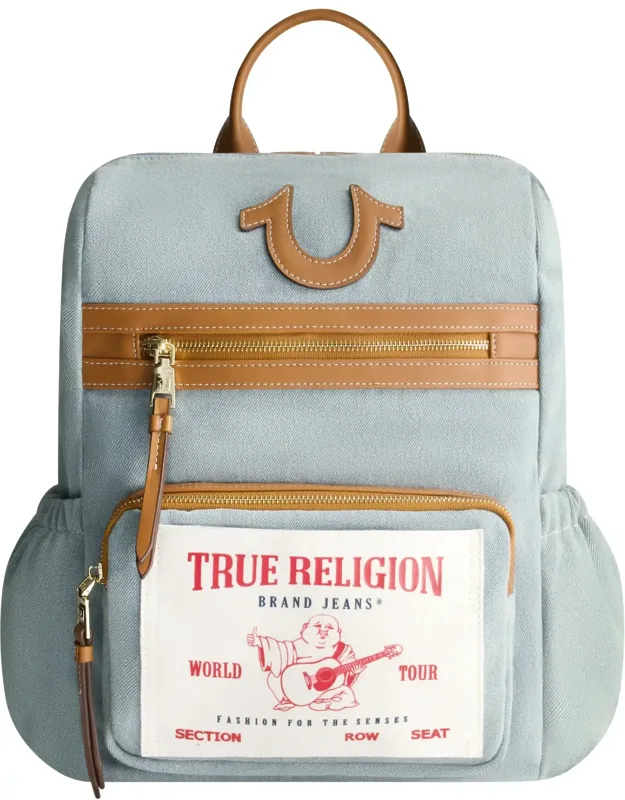 Buddha Pocket Denim Backpack