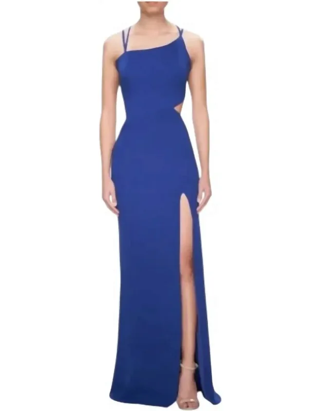 High Slit Strappy Back Gown