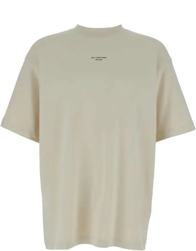 Classic T-shirt With Logo Print In Cotton Blend