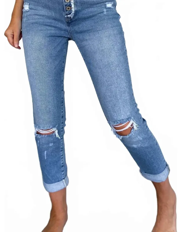 The Serena Cuffed High-rise Mom Jeans