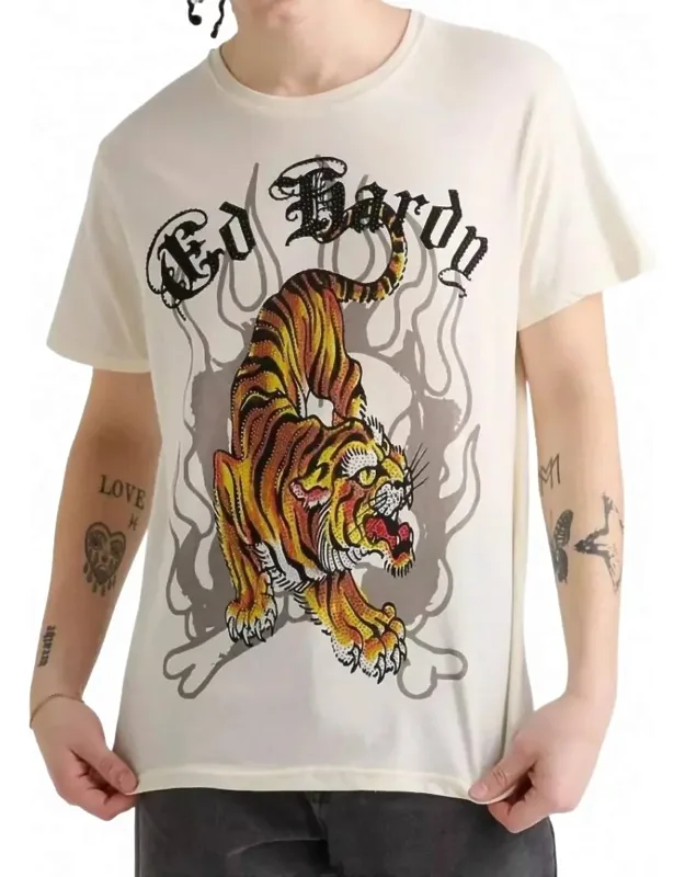Crawling Tiger Rhinestone T-shirt