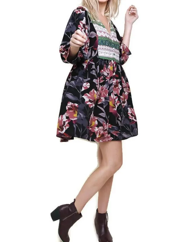 Floral Peasant Dress