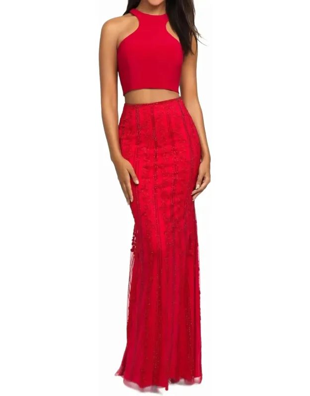 Halter Neck Prom Dress
