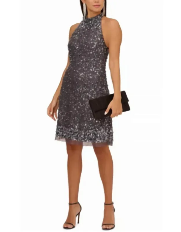 Fit & Flare Halter Dress