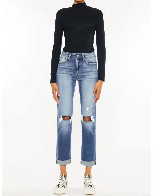 Ultra High Rise Slim Straight Leg Jeans
