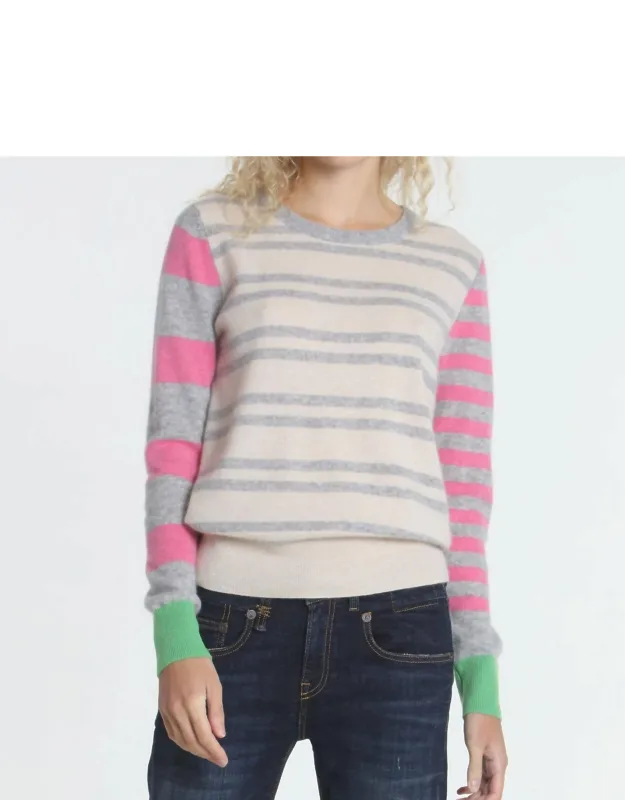 Jessie Stripe Crew Sweater