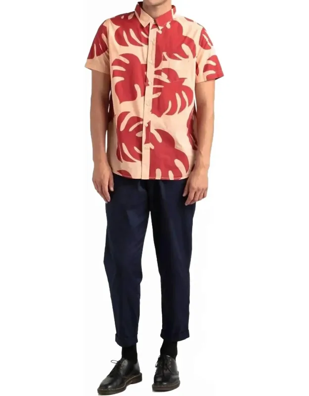 Fronds Short Sleeve Woven Shirt