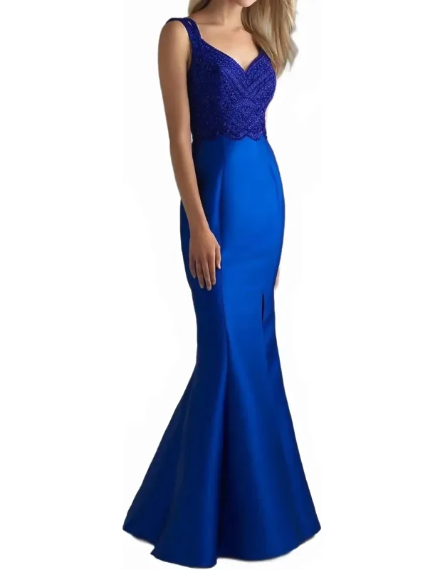 Mikado Trumpet Prom Dress