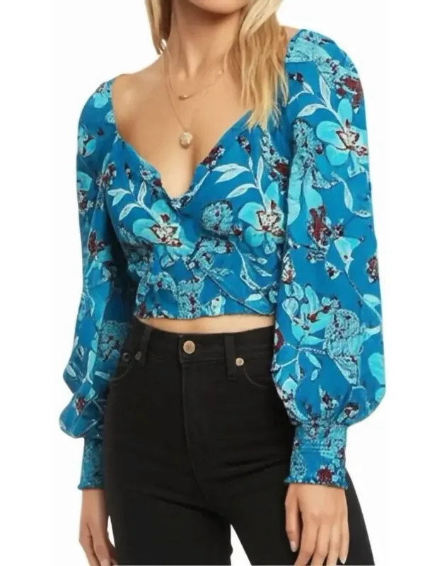 Sybille Floral Crop Blouse