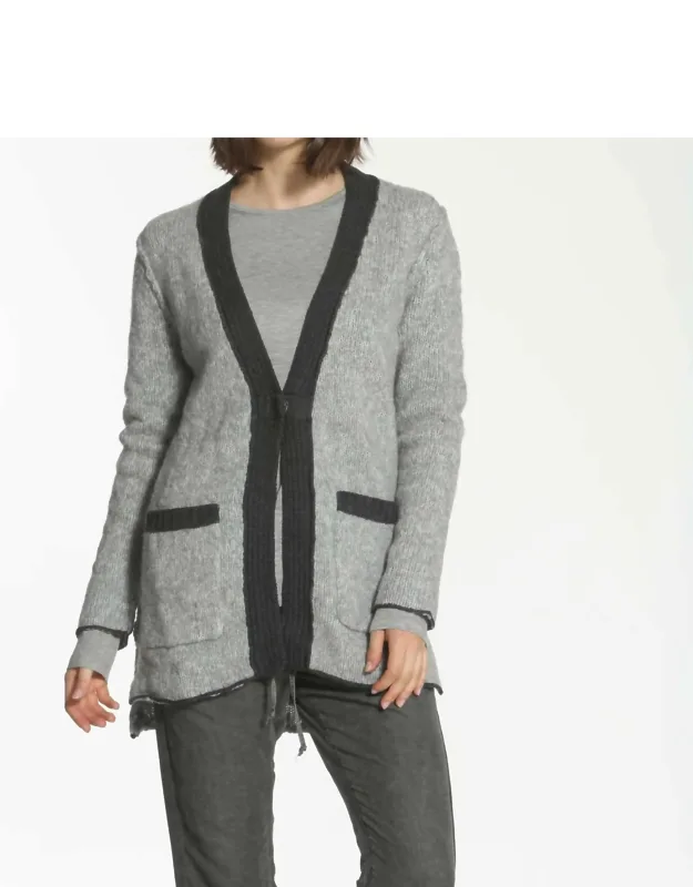 Boucle Snap Cardigan