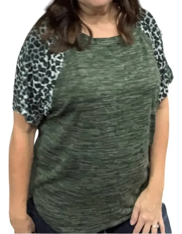 Melange Knit Top