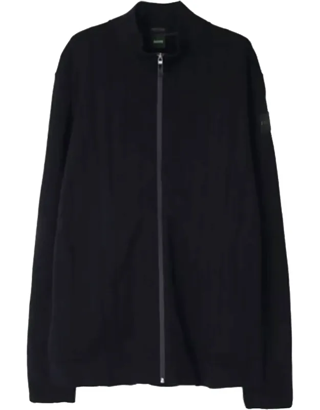 Stand Up Collar Cotton Blend Zardin Jacket