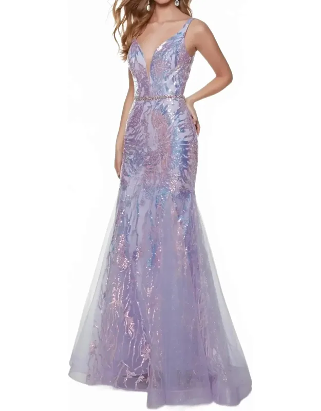 Asymmetrical Shoulder Prom Dress