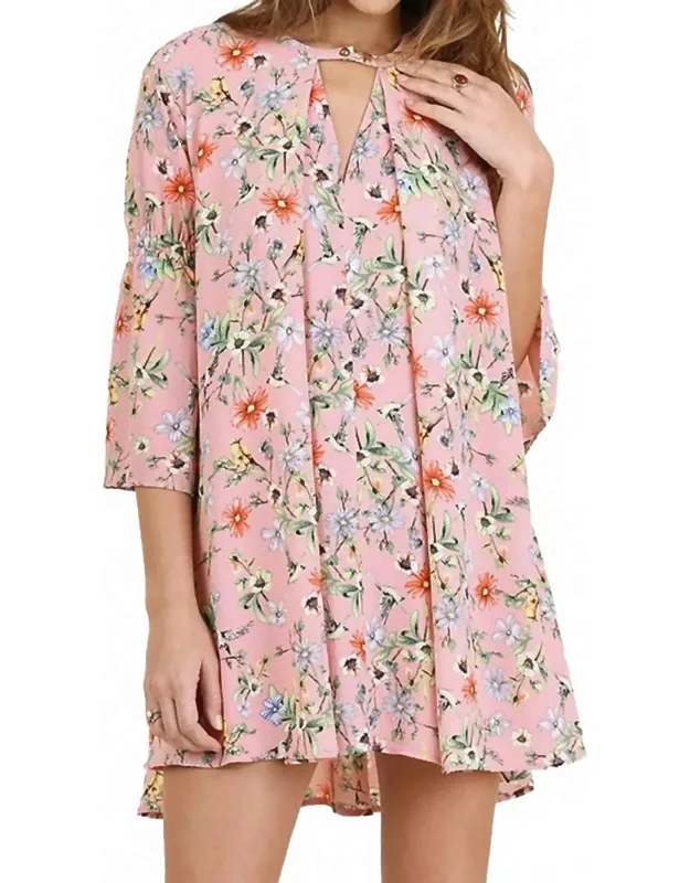 Floral Keyhole Dress