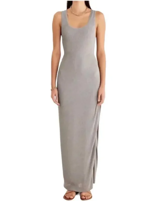 Rib Cut Out Maxi Dress