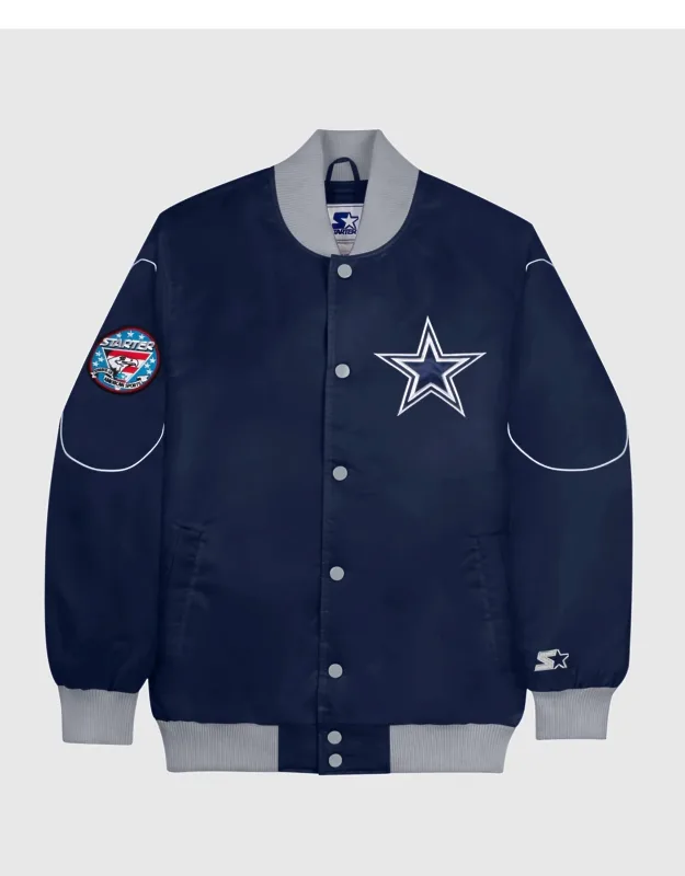 Dallas Cowboys Snap-front Bomber Jacket