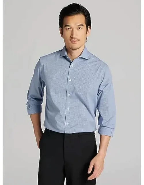 Modern Fit Mini Check Dress Shirt