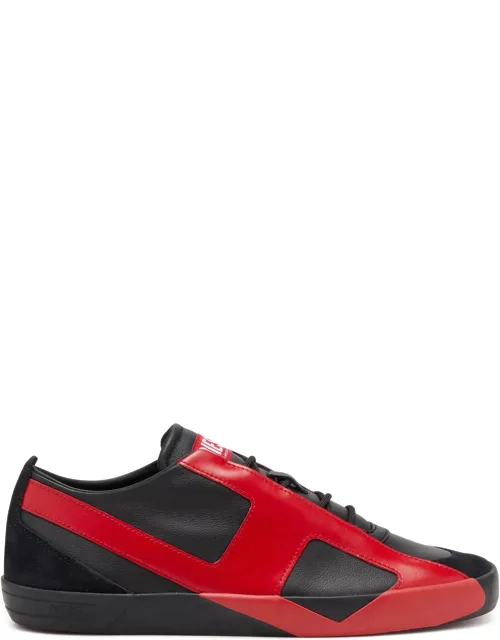 Diesel - S-slante-d-sneakers In Suede And Leather With Grippy Red Bottom