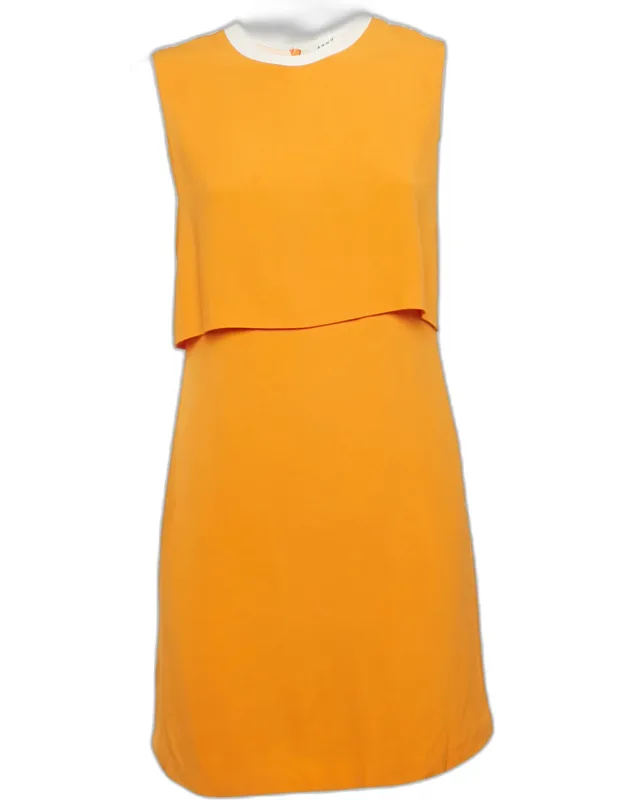 Crepe Sleeveless Mini Dress