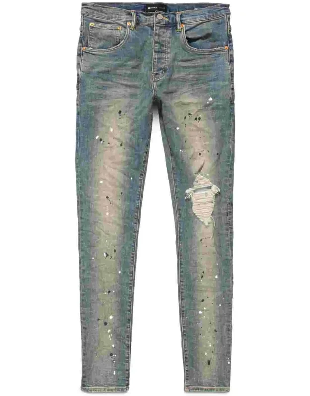 Mid Rise Destroyed Jeans