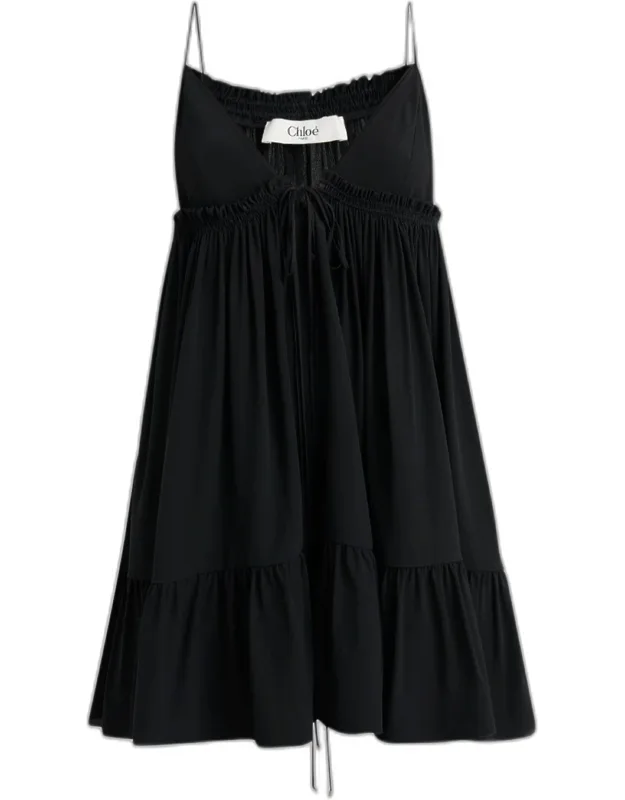 Ruffle Mini Babydoll Dress