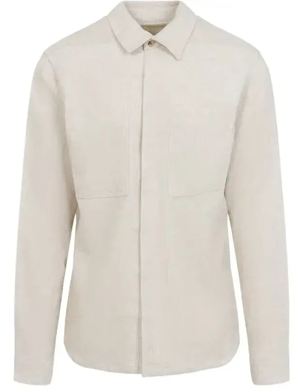 Shirt Crafted In Cotton And Linen Blend With Pointed Collar