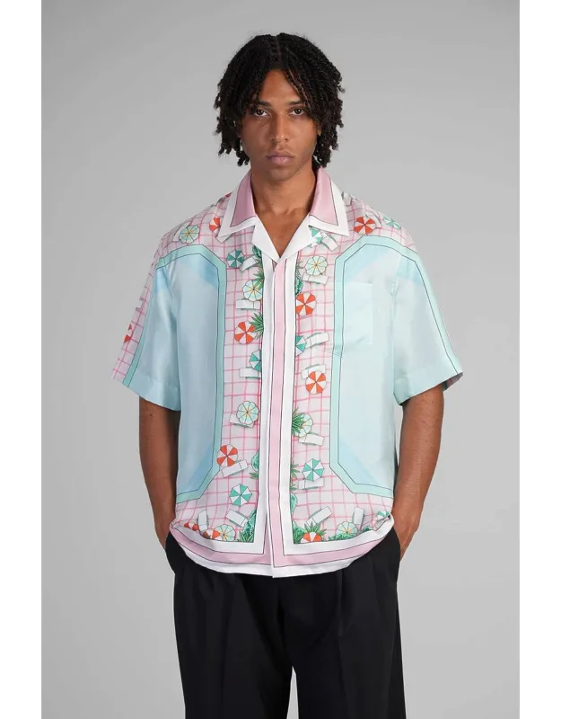 Shirt With Bowling Neck And Hidden Closure